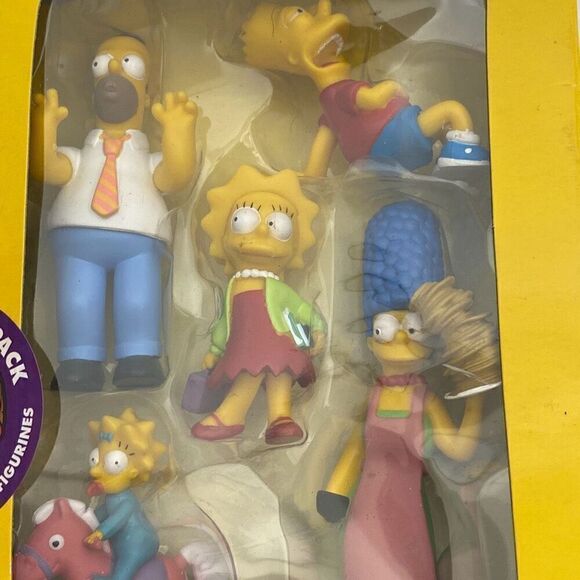 Set of 5 Homer Bart Lisa Maggie Marg PVC Figurines Multicolor OS - Picture 3 of 5